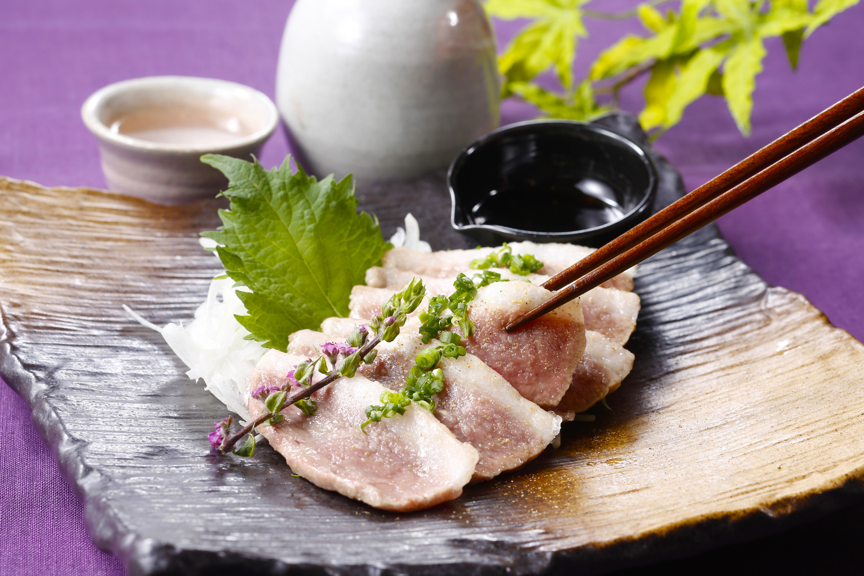 鴨刺し 治部煮風